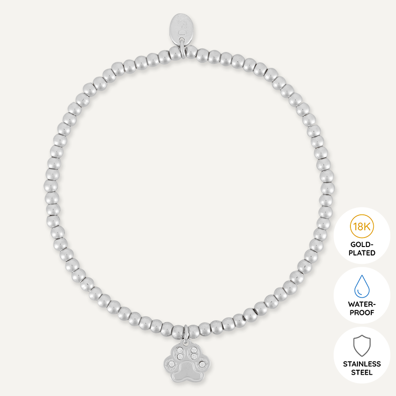 Memories: "CATS…" | Cat Bracelet | White Gold-Plated