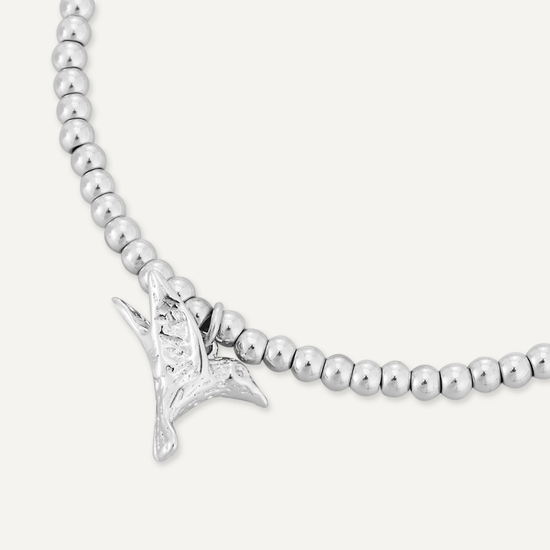 Memories: "BIRDS OF A FEATHER…" | Bird Bracelet | White Gold-Plated