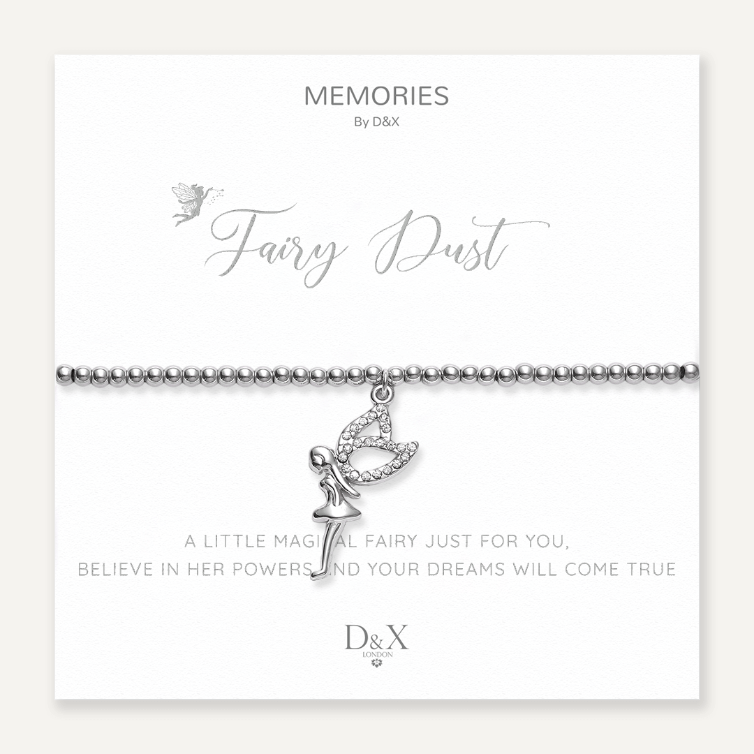 Memories: "FAIRY DUST" | Fairy Bracelet | White Gold-Plated