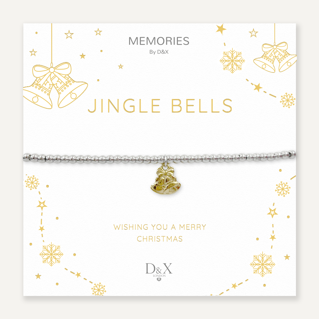 Memories: "JINGLE BELLS" | Bell Bracelet | White Gold & 18K Gold-Plated