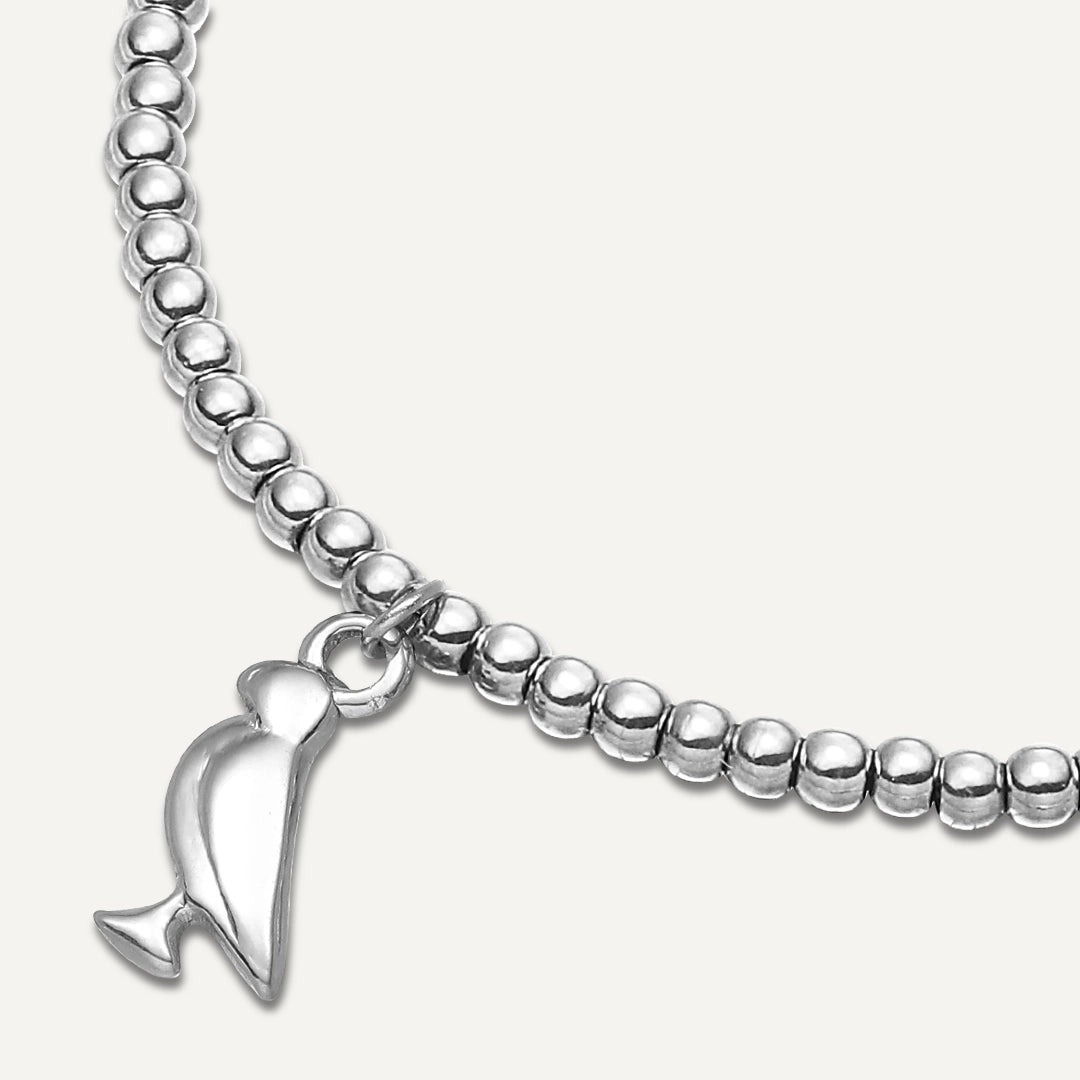 Memories: "PLAYFUL PUFFIN" | Bird Bracelet | White Gold-Plated