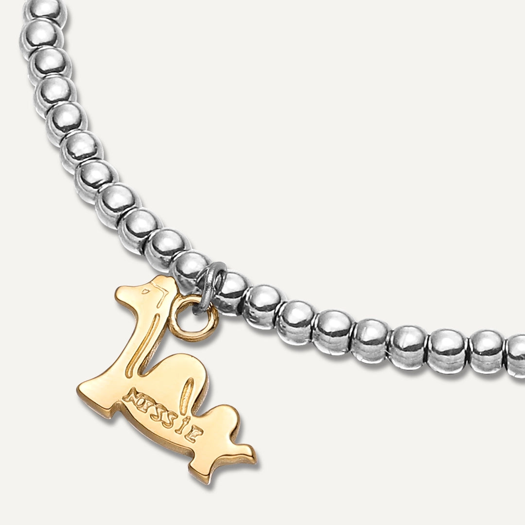 Memories: "MYSTICAL NESSIE" | Loch ness Bracelet | White Gold & 18K Gold-Plated