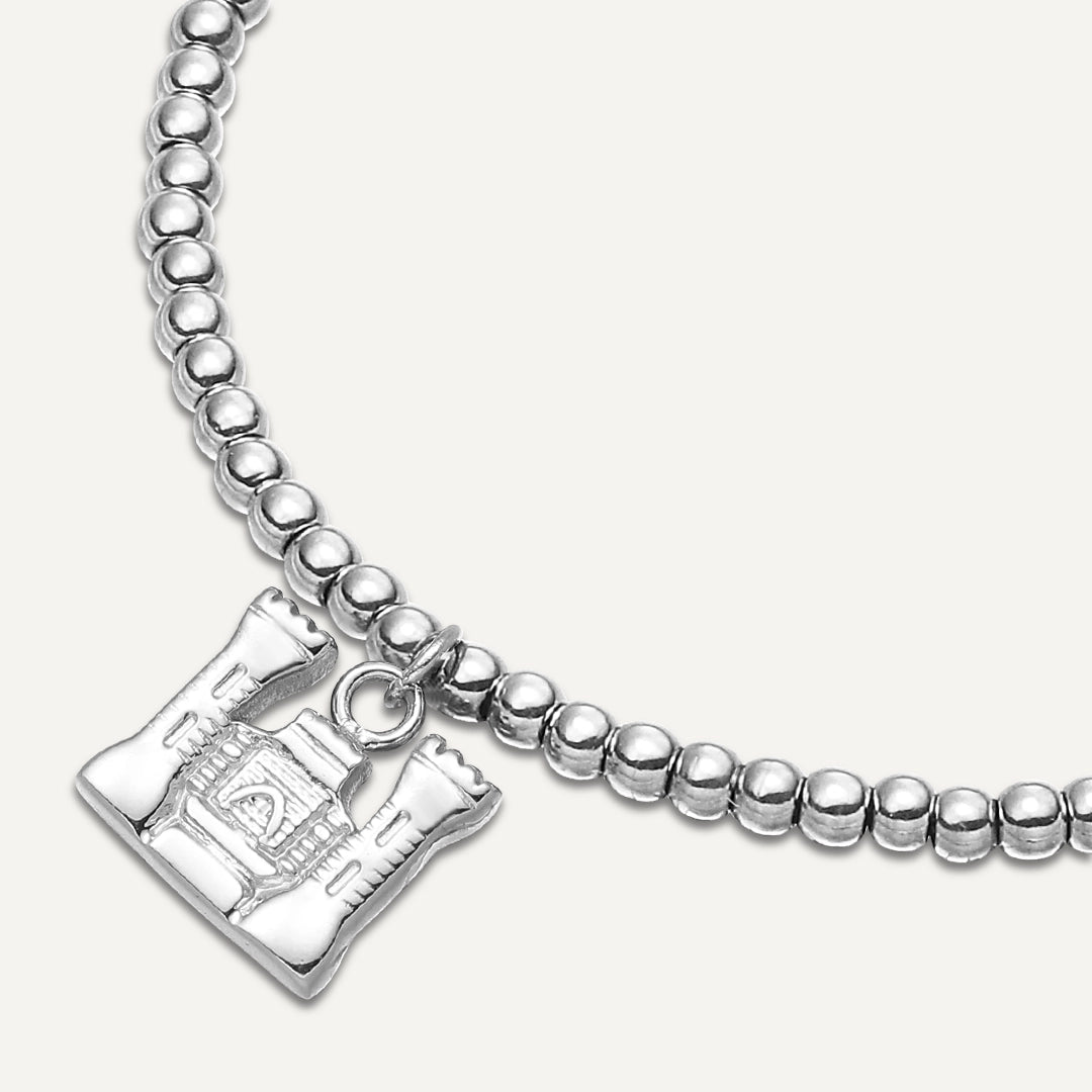 Memories: "ROYAL CASTLE" | Castle Bracelet | White Gold-Plated