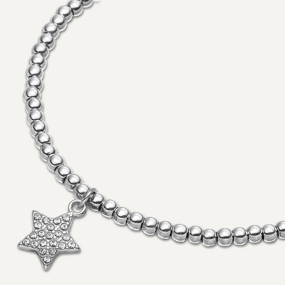 Memories: "SO PROUD OF YOU" | Star Bracelet | White Gold-Plated