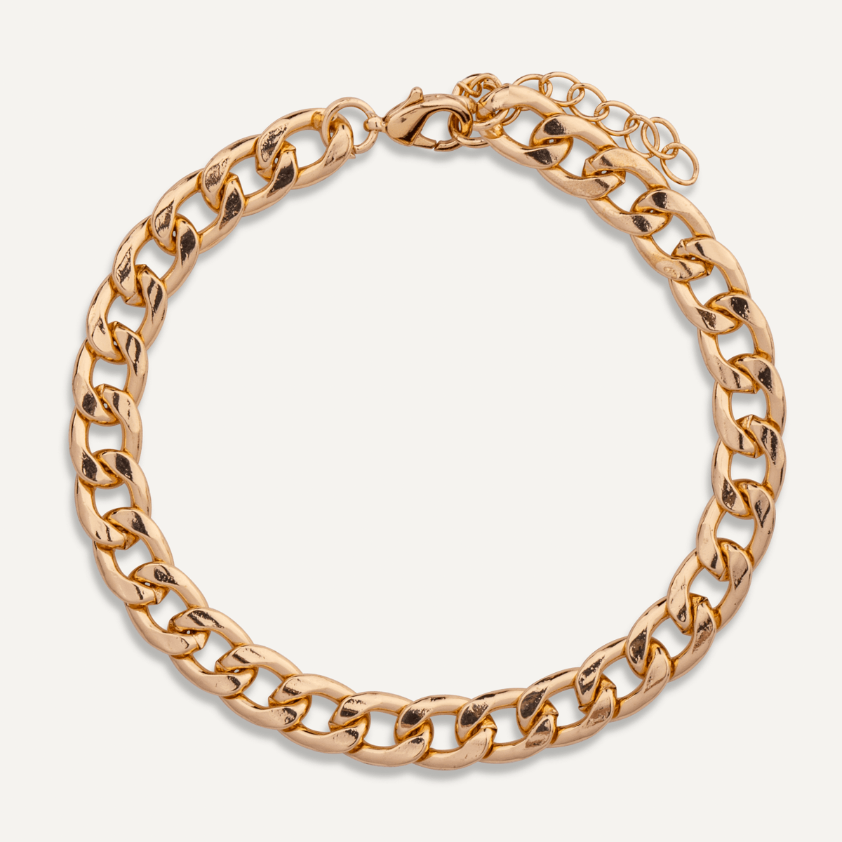 Alesha Gold Contemporary Chain Link Clasp Bracelet - D&X Retail