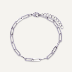 Alesha Silver Hinged Link Bracelet - D&X Retail