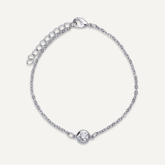 Keira Silver Crystal Bracelet - D&X Retail