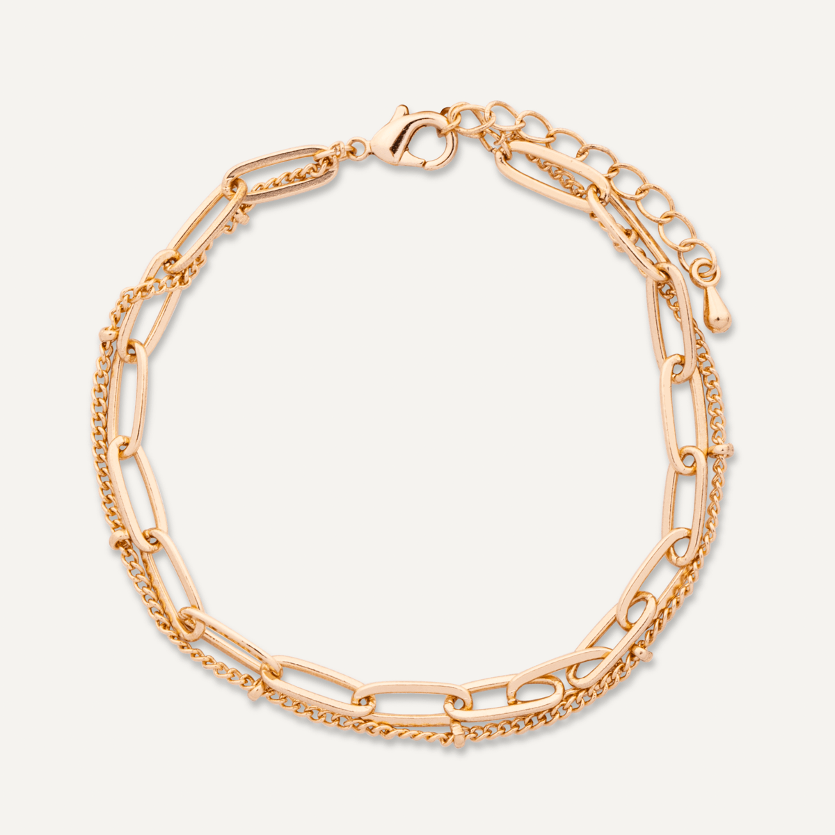 Alesha Gold Link Chain Clasp Bracelet - D&X Retail