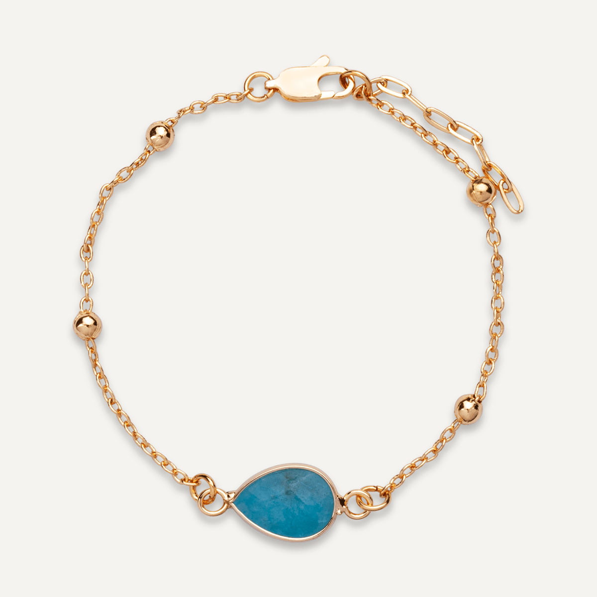 Delicate Cerulean Gold Clasp Bracelet - D&X Retail