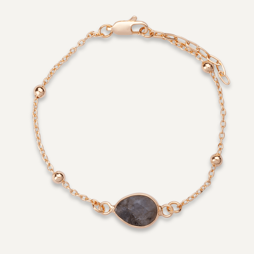 Delicate Labradorite Gold Clasp Bracelet - D&X Retail