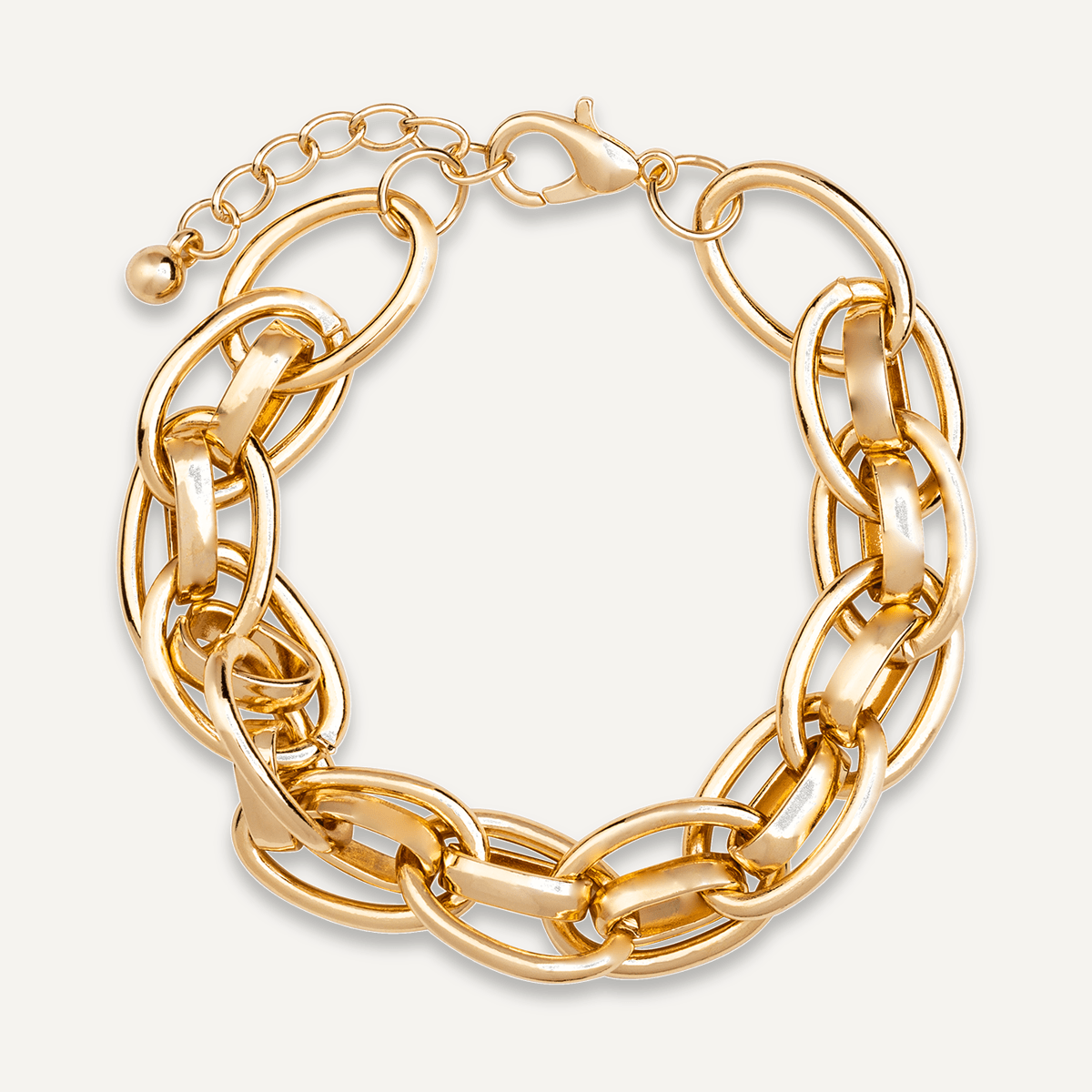 Chunky Gold Chain Clasp Bracelet - D&X Retail