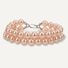 Double-row Pink Pearl Clasp Bracelet - D&X Retail
