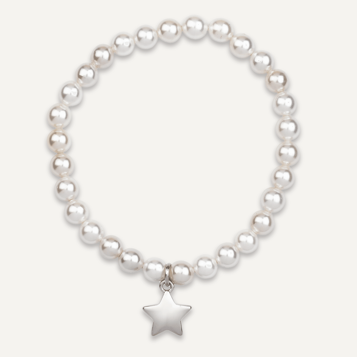 Pearl & Star Elasticated Bracelet - D&X Retail