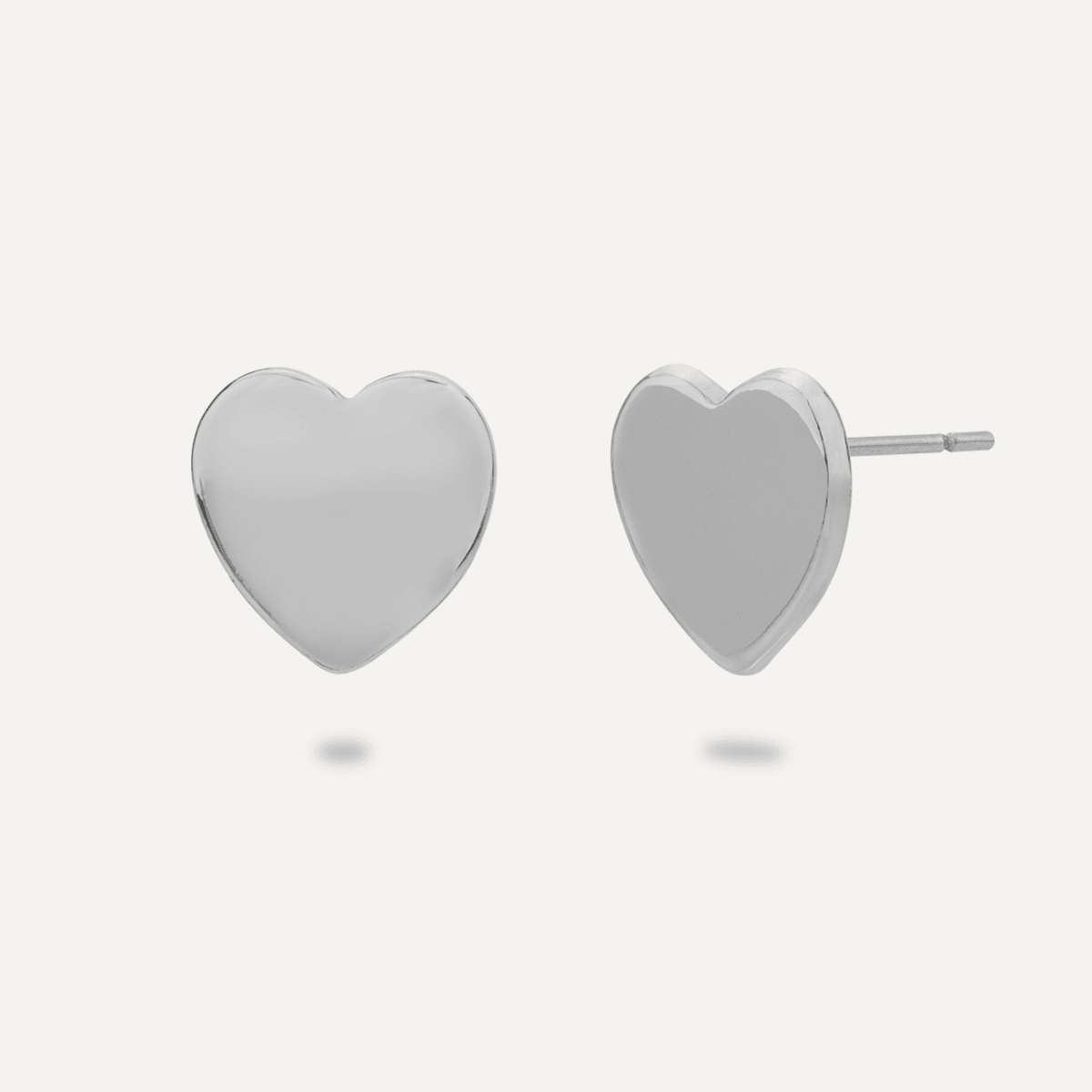 Keira Silver Heart Stud Earrings - D&X Retail