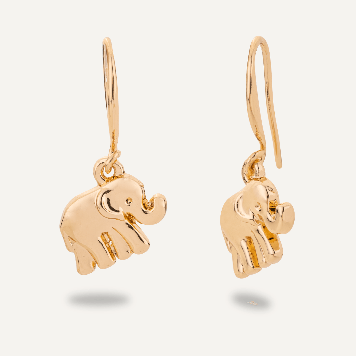 Emily Gold Elephant Hook Earrings - D&X Retail