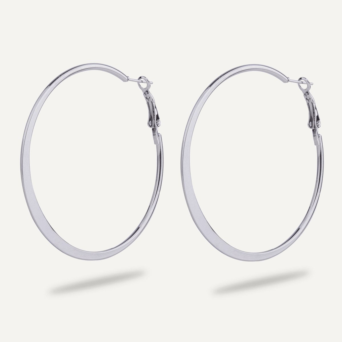 Alesha Silver Hoop Earrings - D&X Retail