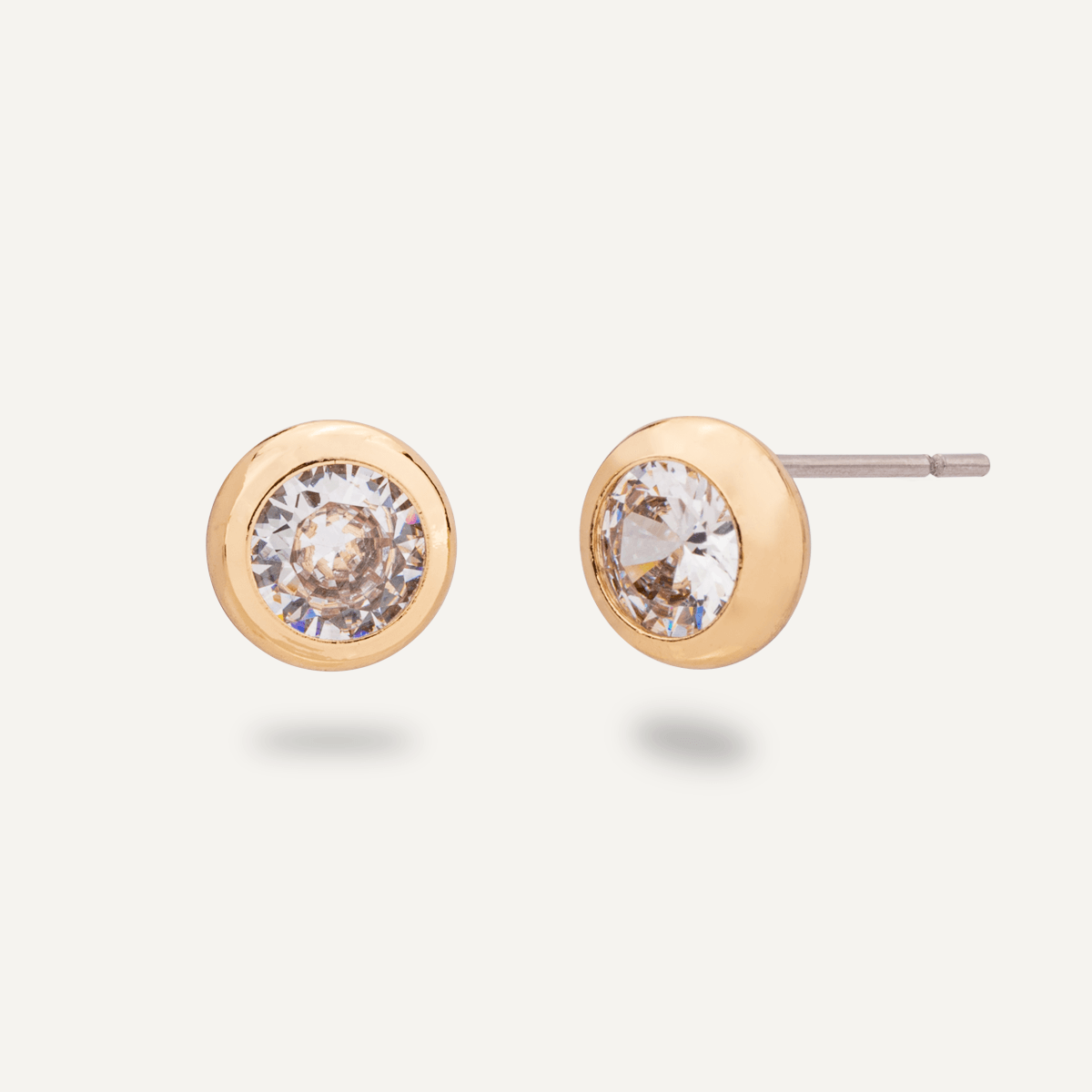 Keira Gold Crystal Stud Earrings - D&X Retail