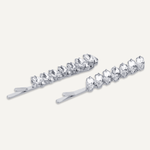 Kylie Silver Crystal Hair Slide - D&X Retail
