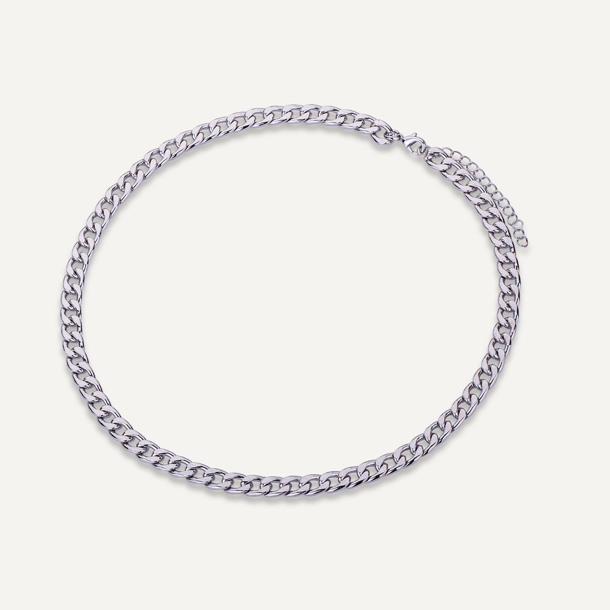 Alesha Short Chain Link Necklace In Silver - D&X Retail