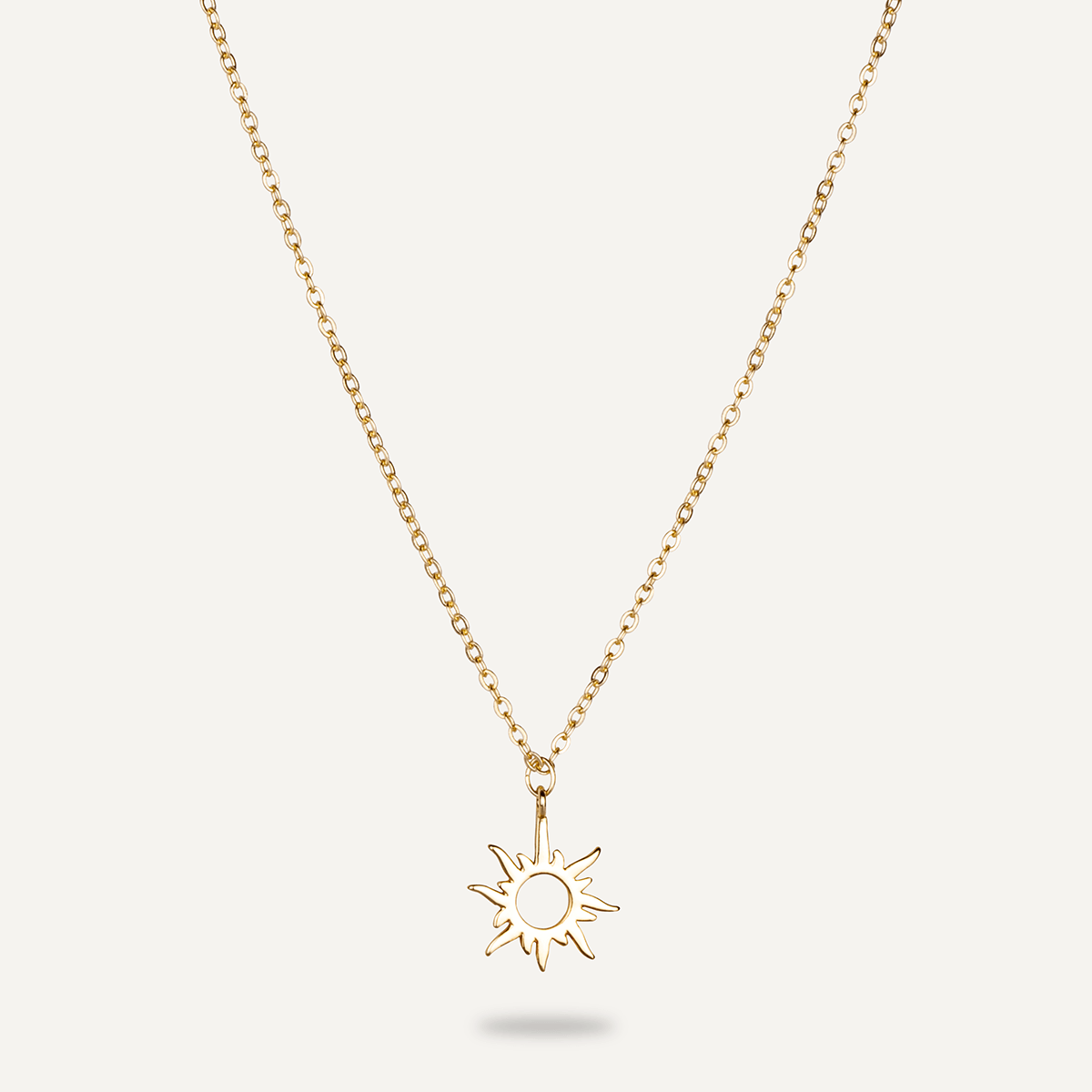 Keira Gold Sol Charm Necklace - D&X Retail