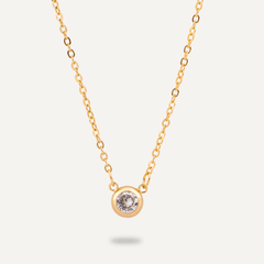 Keira Gold Crystal Necklace - D&X Retail