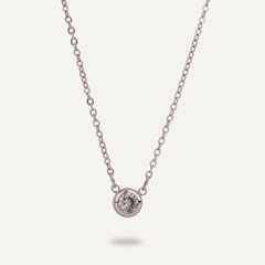 Keira Silver Crystal Necklace - D&X Retail