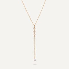 Keira Short Cubic Zirconia Necklace in Gold - D&X Retail