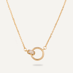 Keira Gold Ring Link Necklace - D&X Retail