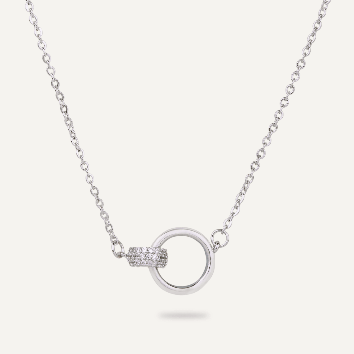Keira Silver Ring Link Necklace - D&X Retail