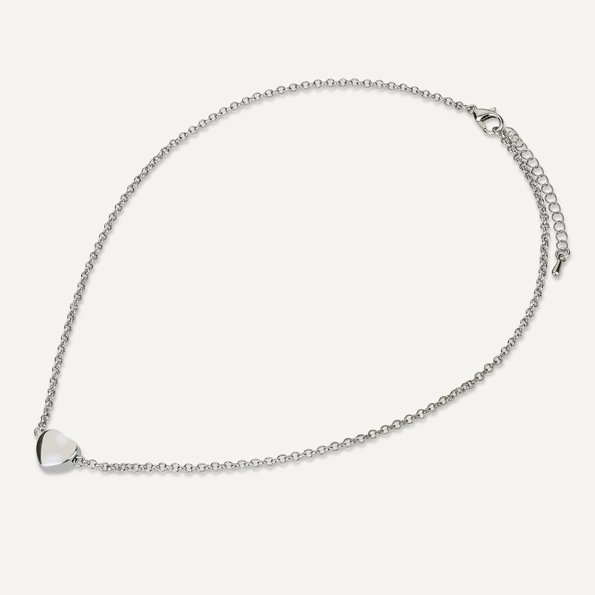 Keira Silver Heart Necklace - D&X Retail