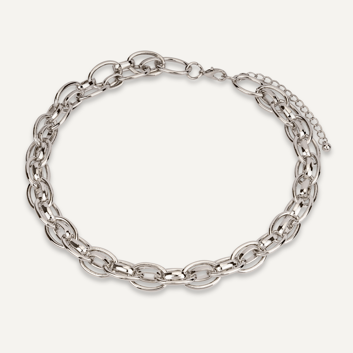 Chunky Silver Chain Necklace - D&X Retail