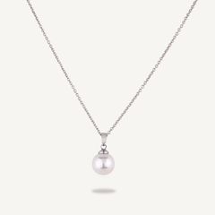 Silver Chain With A Mother Of Pearl Pendant - D&X Retail