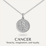 Cancer Zodiac Necklace In Silver (June 21 – July 22) - D&X Retail