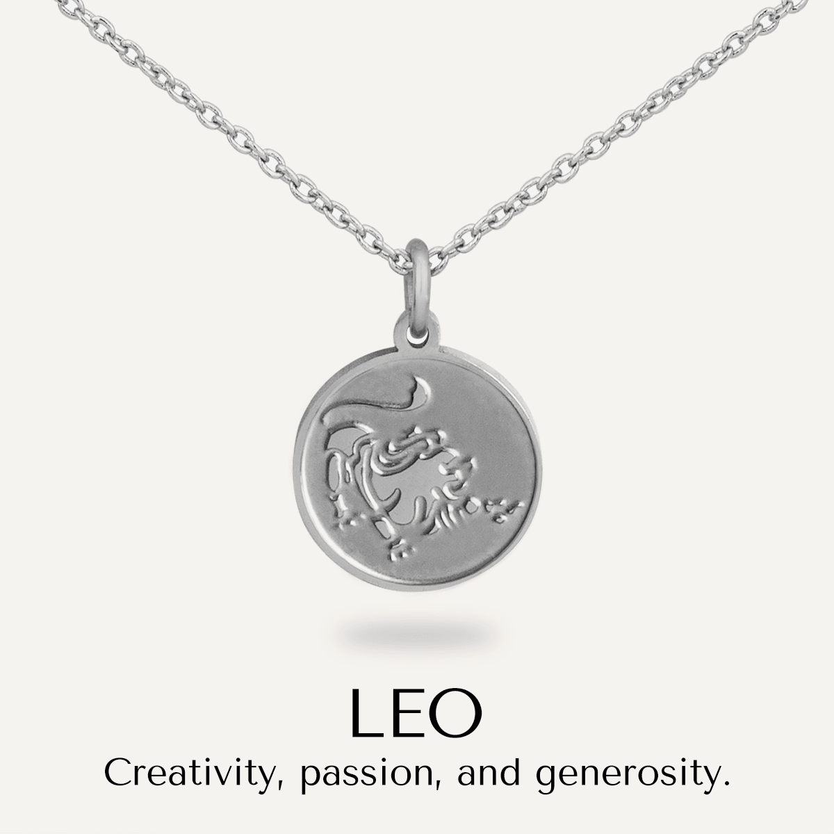Leo Zodiac Star Sign Necklace In Silver (July 23 – Aug 22) - D&X Retail