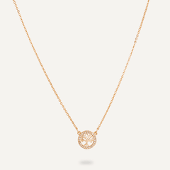 Vivienne Tree of Life Pendant Necklace In Gold & Cubic Zirconia - D&X Retail